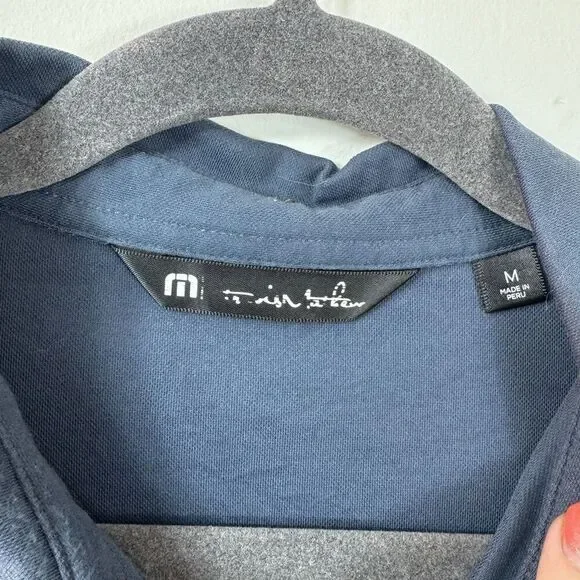 Travis Mathew Performance Golf Polo Shirt, Blue, Men’s Size Medium - Picture 3 of 7